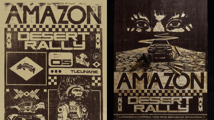 ‘Amazon Desert Rally’ alerta para desertificação na Amazônia com rally fictício e xilogravura