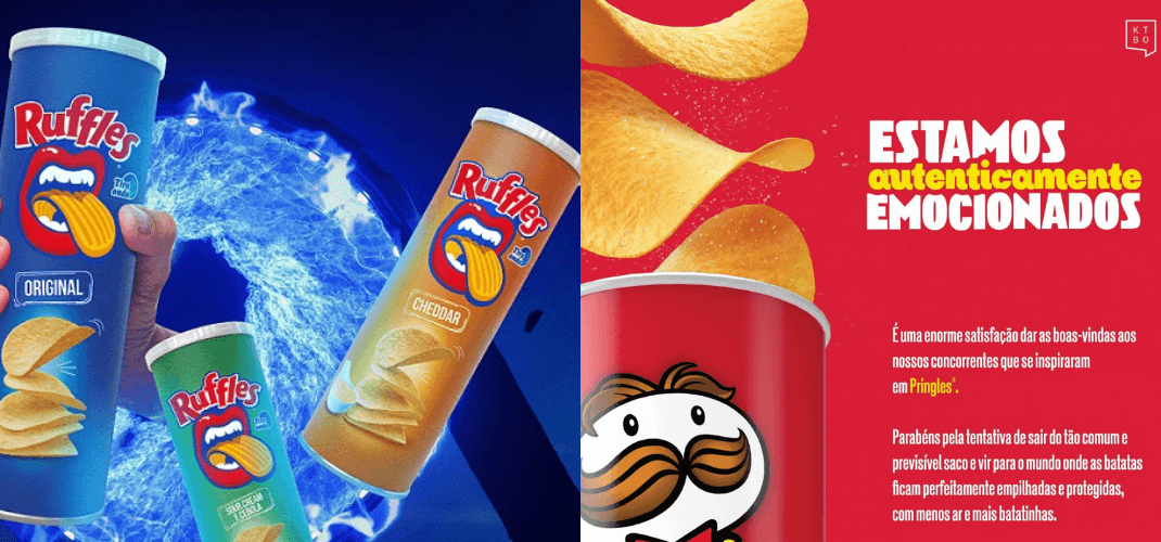 Nova embalagem do concorrente deixa Pringles pistola