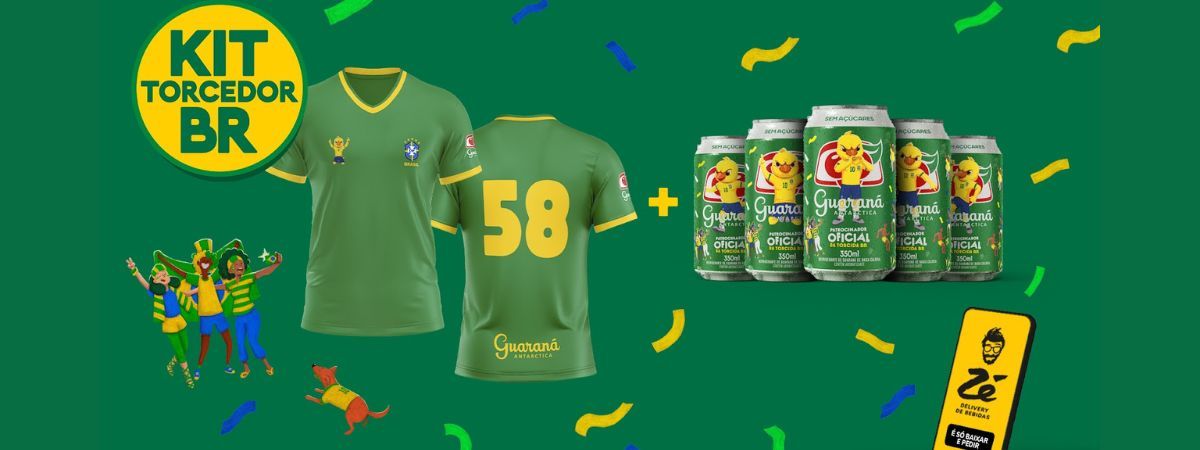 Guaraná Antarctica e Zé Delivery se unem para apoiar a torcida brasileira