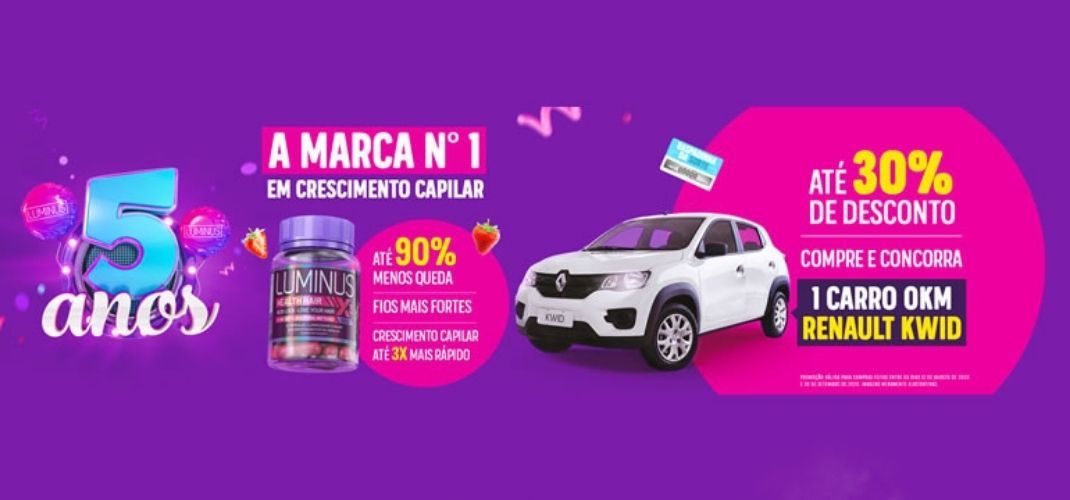 Luminus Hair celebra cinco anos de mercado com ação promocional para as consumidoras