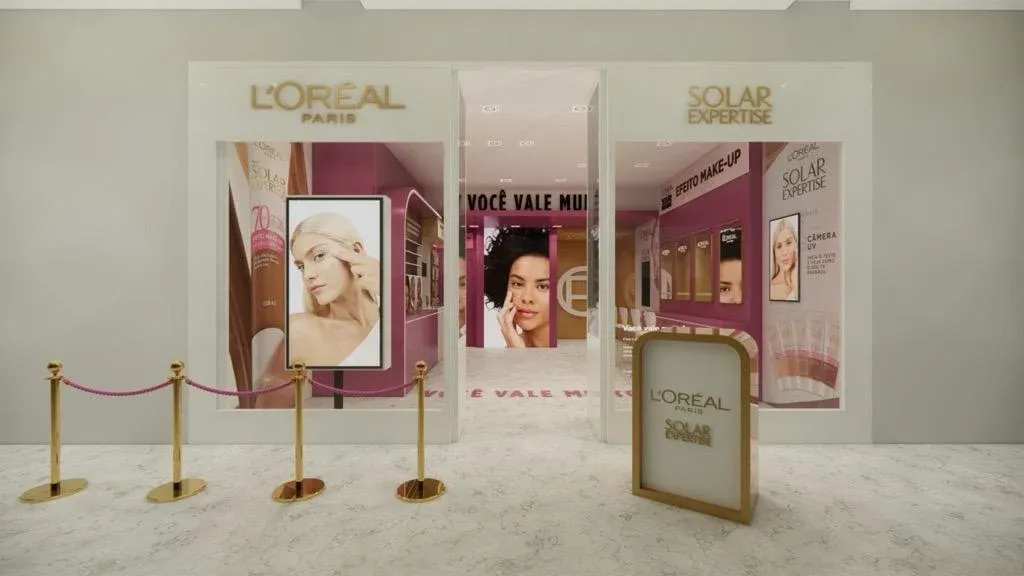 L’Oréal Paris inaugura pop-up store no Shopping Cidade São Paulo para lançar Solar Expertise Efeito Make-Up