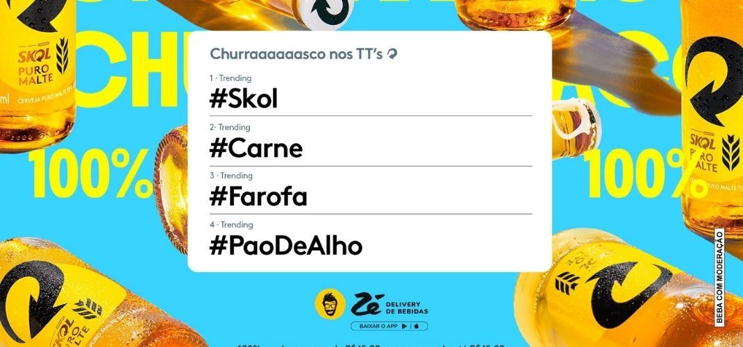  Skol poderá oferecer cerveja grátis para tuiteiros