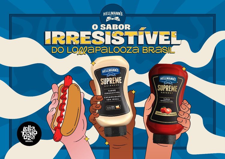 Hellmann’s terá ilhas de molhos no Lollapalooza