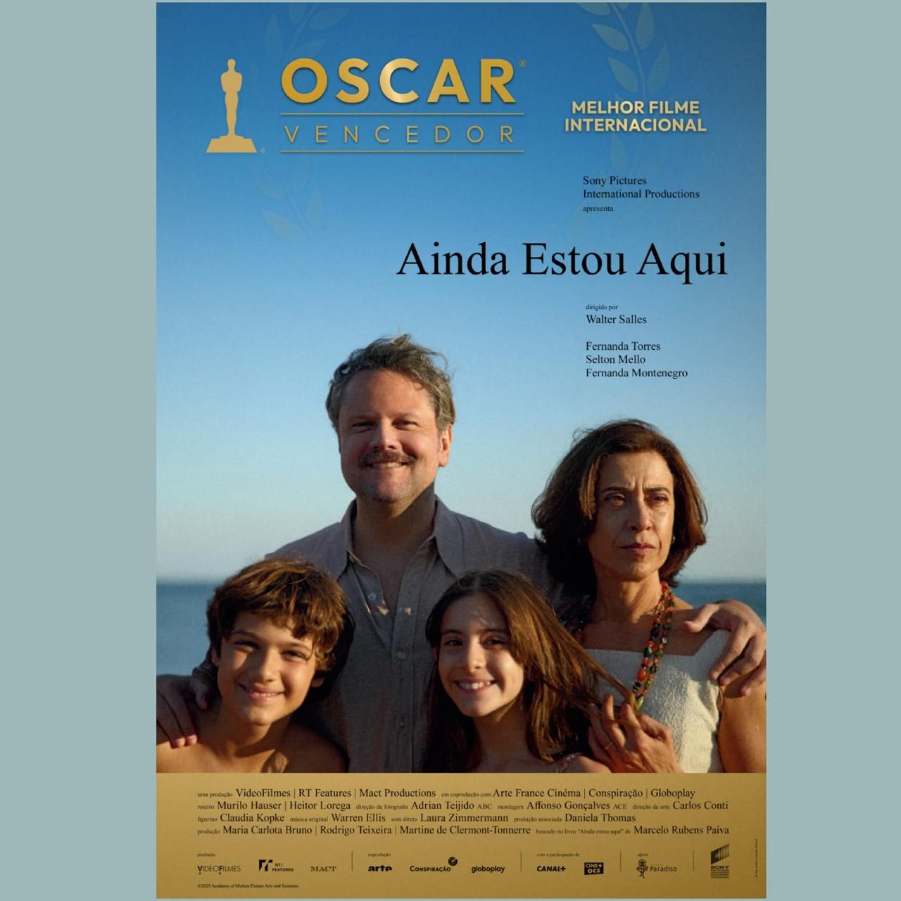 “Ainda Estou Aqui” lança novo cartaz com destaque para o Oscar