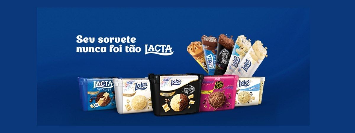 Lacta lança sorvetes com recheio cremoso e pedaços de chocolate
