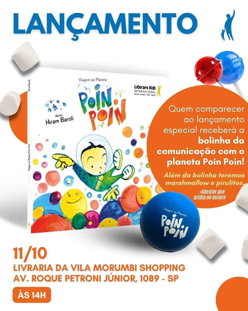 “Viagem ao planeta Poin Poin” leva leitores mirins a uma aventura espacial cheia de imaginação