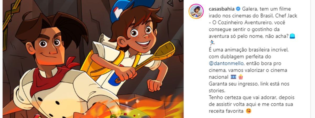 CB é o convidado da Sony para assistir ao filme ‘Chef Jack: O Cozinheiro Aventureiro’